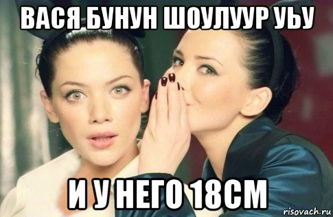 вася бунун шоулуур уьу и у него 18см, Мем  Он