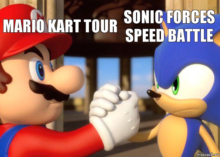 Mario Kart Tour Sonic Forces Speed Battle, Комикс Соник и Марио