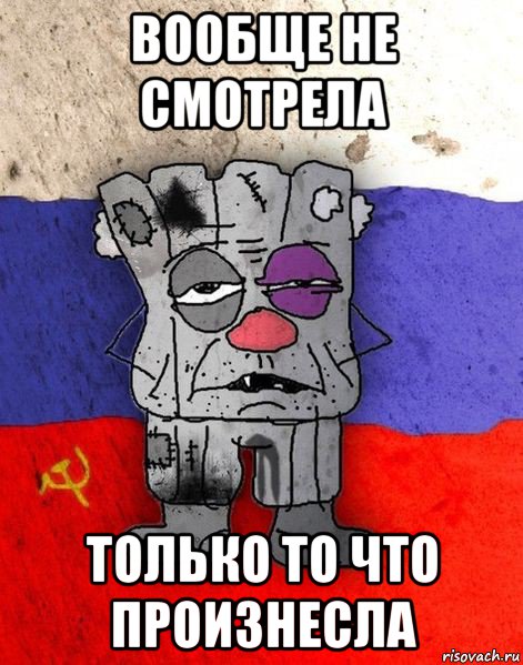 вообще не смотрела только то что произнесла, Мем Ватник