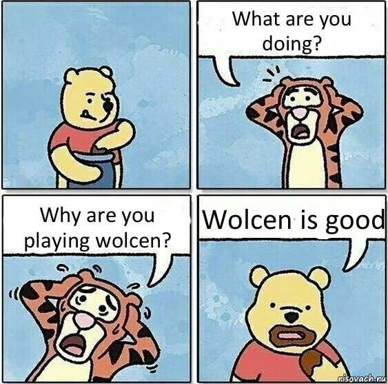 What are you doing? Why are you playing wolcen? Wolcen is good, Комикс Винни и горшок