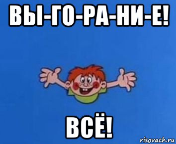 вы-го-ра-ни-е! всё!, Мем ералаш