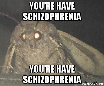 you’re have schizophrenia you’re have schizophrenia, Мем Матылёк