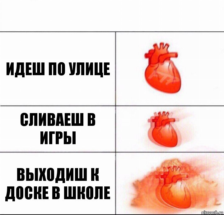 идеш по улице сливаеш в игры выходиш к доске в школе, Комикс  Расширяюшее сердце