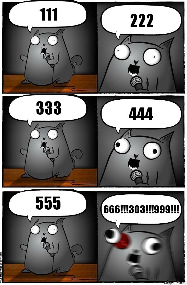 111 222 333 444 555 666!!!303!!!999!!!, Комикс  Стендап-кот