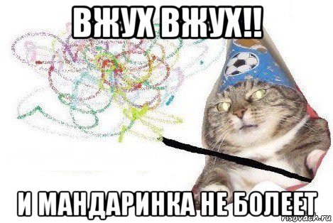 вжух вжух!! и мандаринка не болеет, Мем Вжух мем