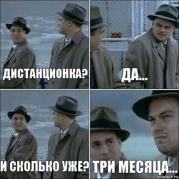 дистанционка? да... и сколько уже? три месяца...