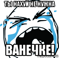 ты нахуй не нужна ванечке!, Мем плачет