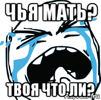 чья мать? твоя что ли?, Мем плачет