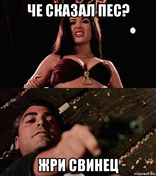 че сказал пес? жри свинец, Мем Salma Hayek