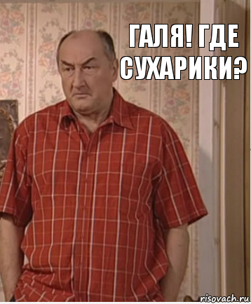 Галя! Где сухарики?