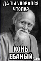 да ты упоролся чтоли? конь ебаный, Мем Подозрительный сэнсей
