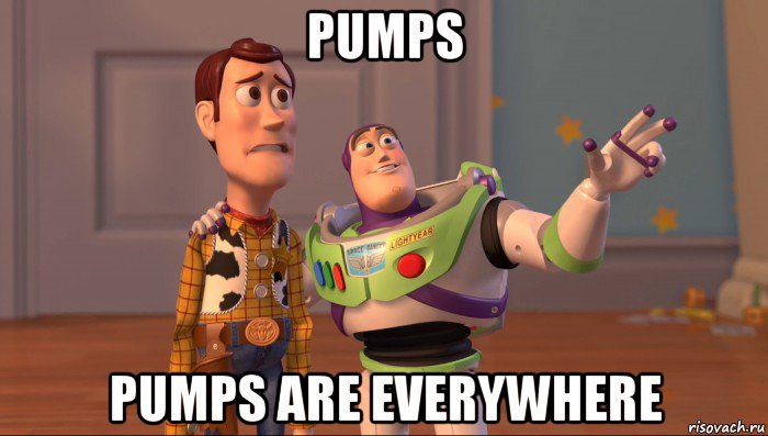 pumps pumps are everywhere, Мем Они повсюду (История игрушек)