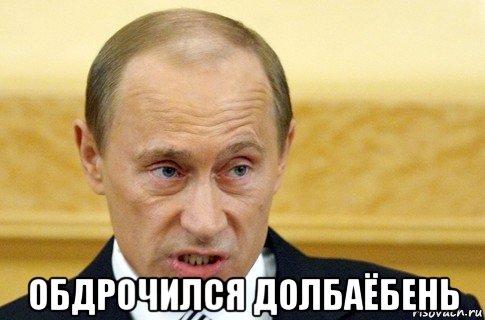  обдрочился долбаёбень, Мем путин