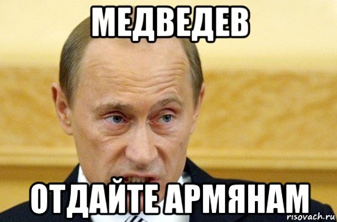 медведев отдайте армянам, Мем путин