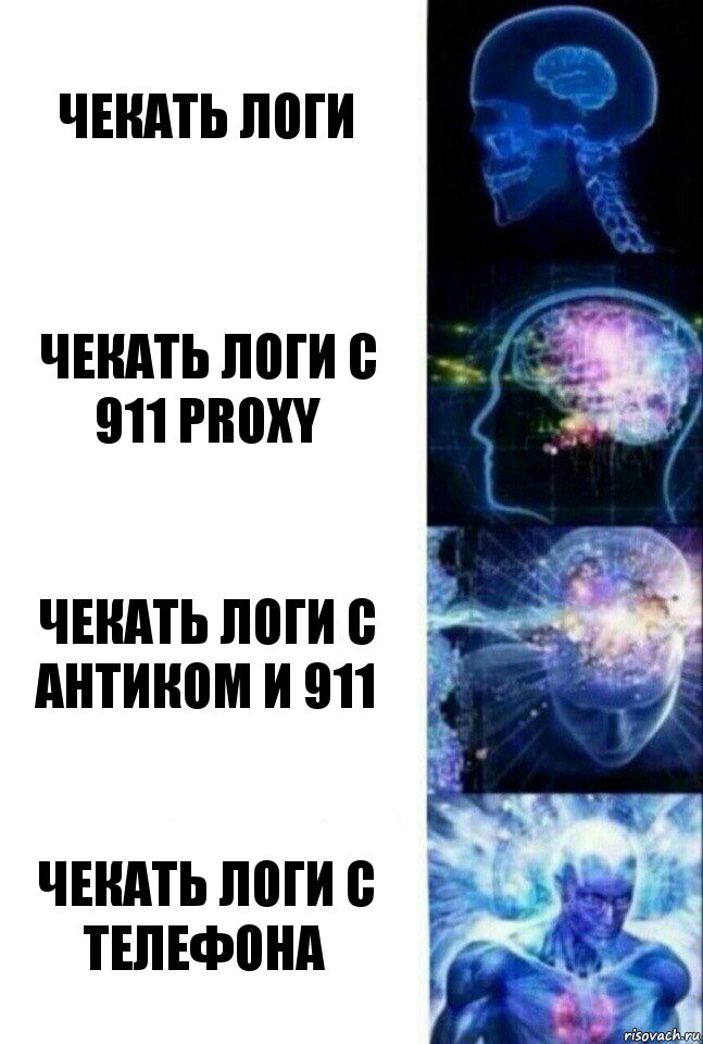 Чекать логи Чекать логи с 911 proxy Чекать логи с антиком и 911 Чекать логи с телефона, Комикс  Сверхразум