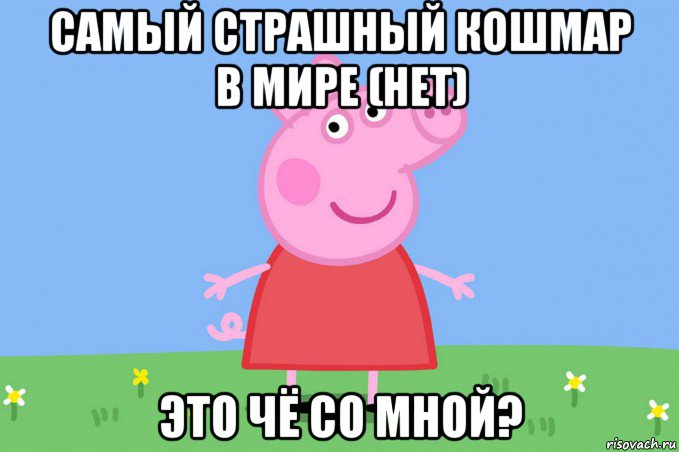 самый страшный кошмар в мире (нет) это чё со мной?, Мем Пеппа