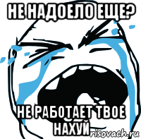 не надоело еще? не работает твое нахуй, Мем плачет