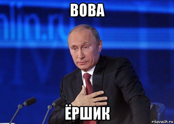 вова ёршик, Мем Путин удивлен