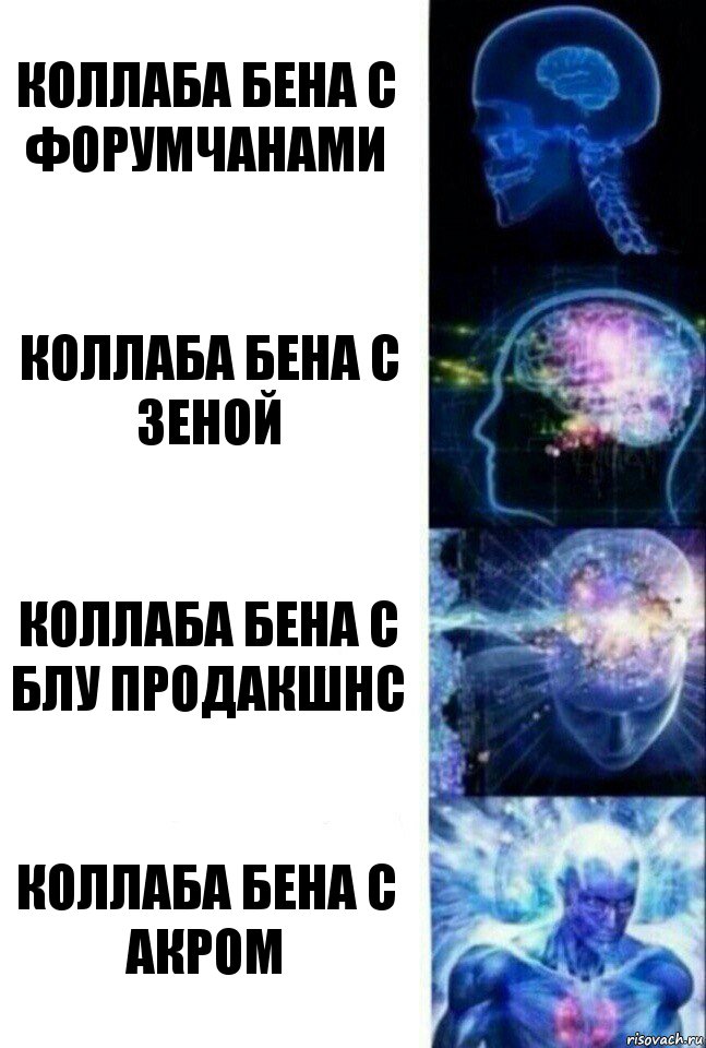 Коллаба Бена с форумчанами Коллаба Бена с Зеной Коллаба Бена с Блу Продакшнс Коллаба Бена с Акром