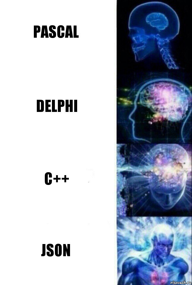 pascal delphi c++ json