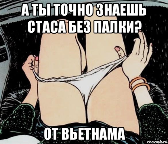 а ты точно знаешь стаса без палки? от вьетнама, Мем А ты точно