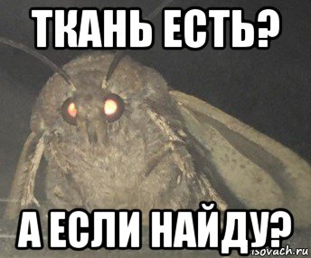 ткань есть? а если найду?