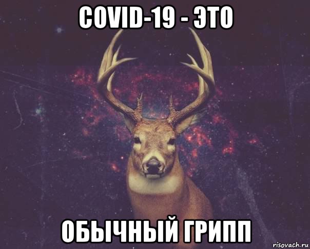 covid-19 - это обычный грипп