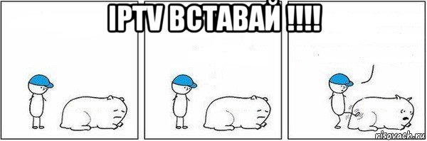 iptv вставай !!!! , Мем Пинок