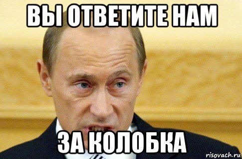 вы ответите нам за колобка, Мем путин