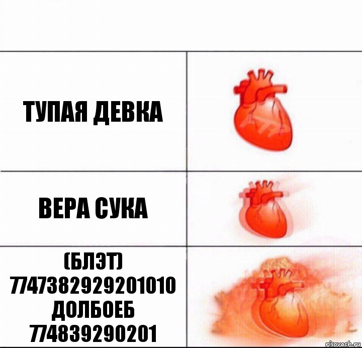 Тупая девка Вера сука (блэт) 7747382929201010 долбоеб 774839290201, Комикс  Расширяюшее сердце