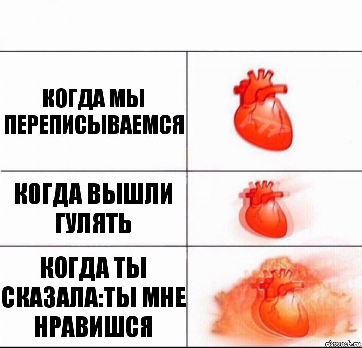 Когда мы переписываемся Когда вышли гулять Когда ты сказала:ты мне нравишся