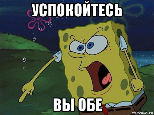 успокойтесь вы обе