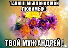 танюш мышонок мой любимый ! твой муж андрей !, Мем 4