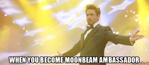  when you become moonbeam ambassador, Мем Дауни