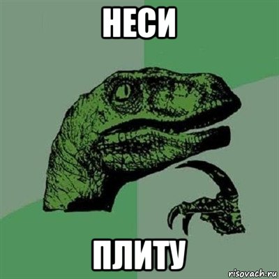 неси плиту, Мем Филосораптор