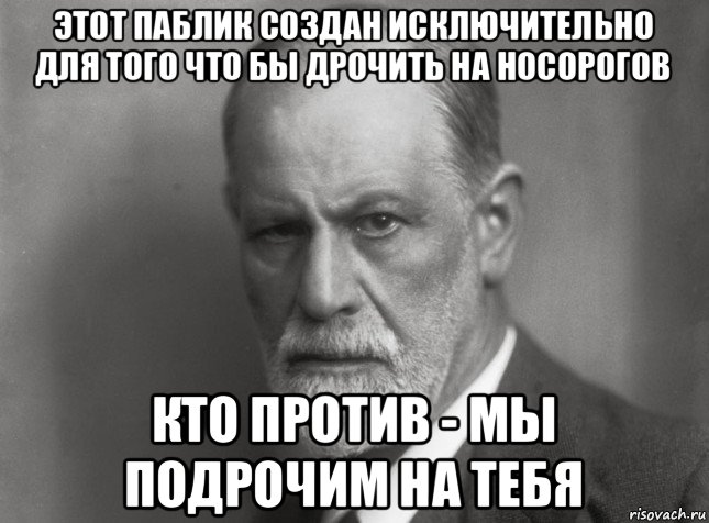 этот паблик создан исключительно для того что бы дрочить на носорогов кто против - мы подрочим на тебя