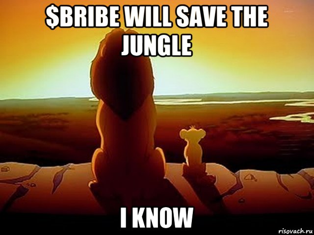 $bribe will save the jungle i know, Мем  король лев