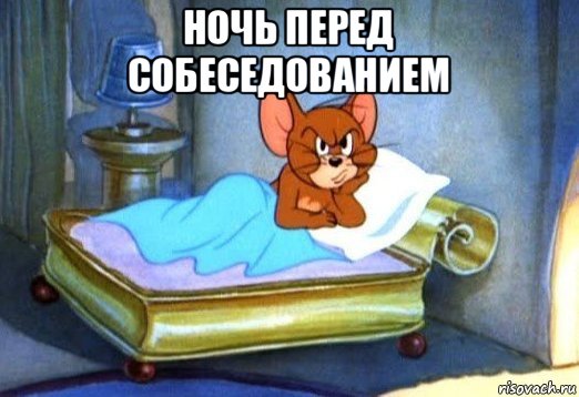 ночь перед собеседованием 