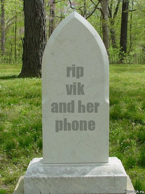 rip
vik
and her phone