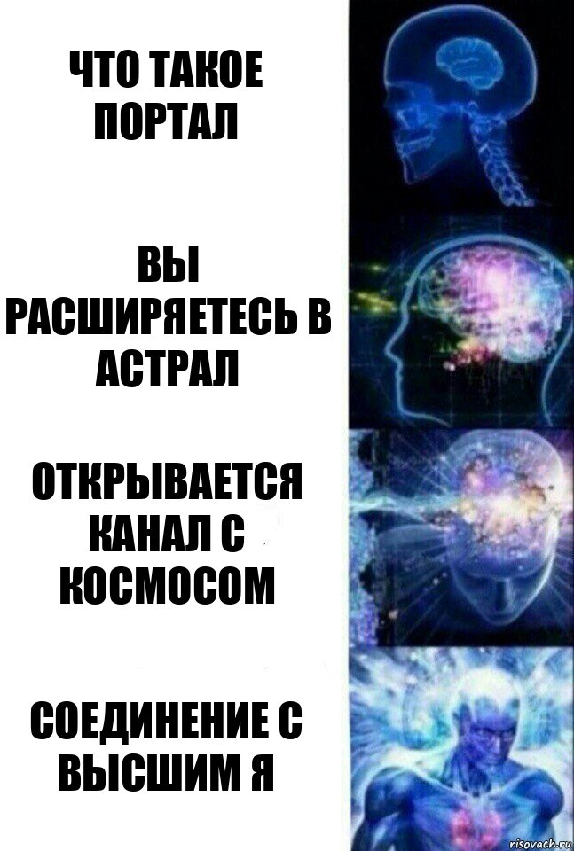 Что такое портал Вы расширяетесь в астрал Открывается канал с космосом Соединение с высшим я, Комикс  Сверхразум