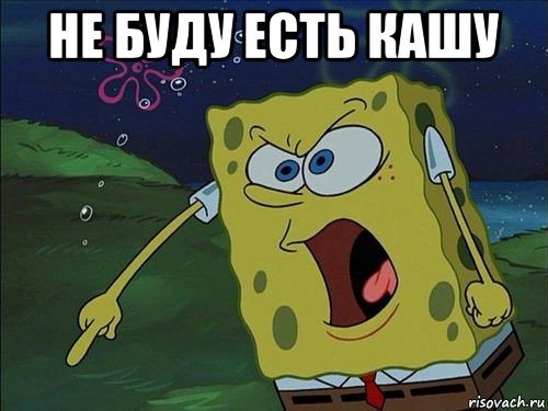 не буду есть кашу 